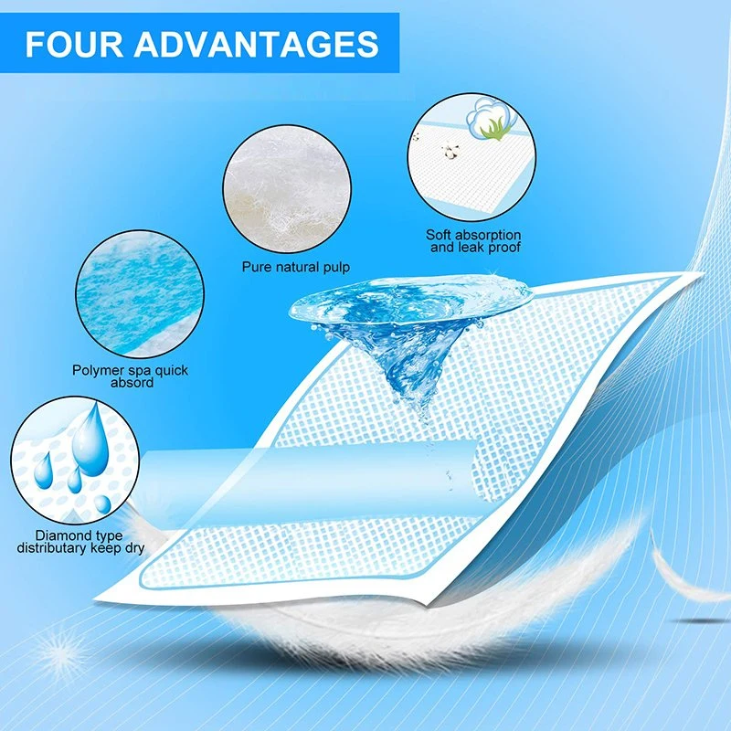 Bluenjoy Waterproof Disposable Incontinence Pads Adults Baby Nursing Pads Underpad of Absorbing Breathable Elderly