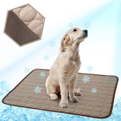 Tapete de resfriamento para cães, almofadas de resfriamento para animais de estimação para cães, cama de resfriamento de verão para gatos, almofada de resfriamento portátil para animais de estimação para casa ou ao ar livre